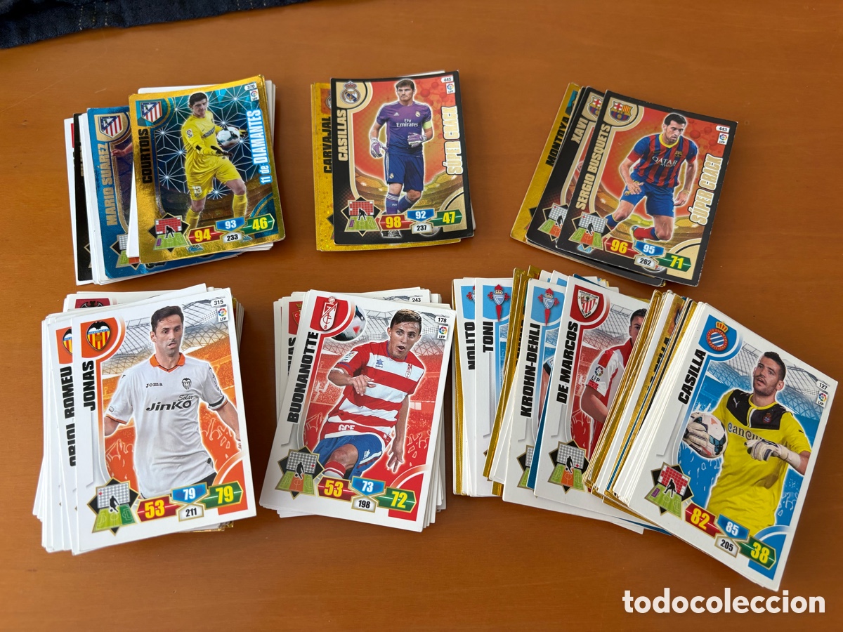 Coleccionismo cromos antiguos: LOTE DE 178 CROMOS DE FUTBOL LIGA BBVA PANINI 2013 14