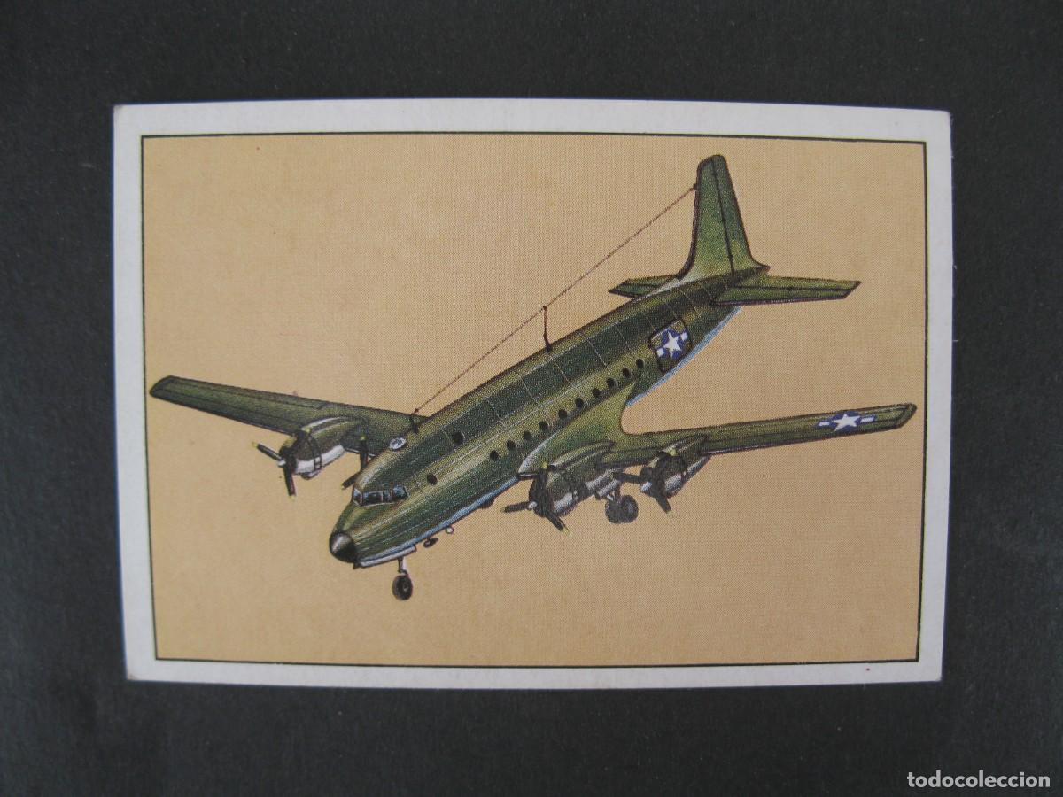Coleccionismo Cromos antiguos: GRAN HISTORIA DE LA AVIACI&Oacute;N - CROMO N&ordm; 87 - DOUGLAS C-54 SKYMASTER - SARPE - NUNCA PEGADO.