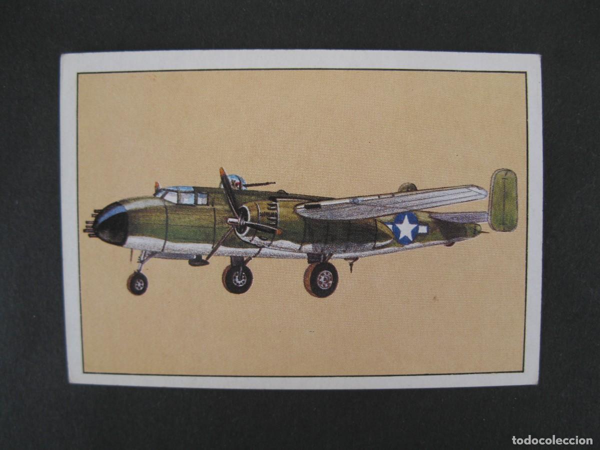 Coleccionismo Cromos antiguos: GRAN HISTORIA DE LA AVIACI&Oacute;N - CROMO N&ordm; 75 - NORTH AMERICAN B-25 MITCHELL - SARPE - NUNCA PEGADO.
