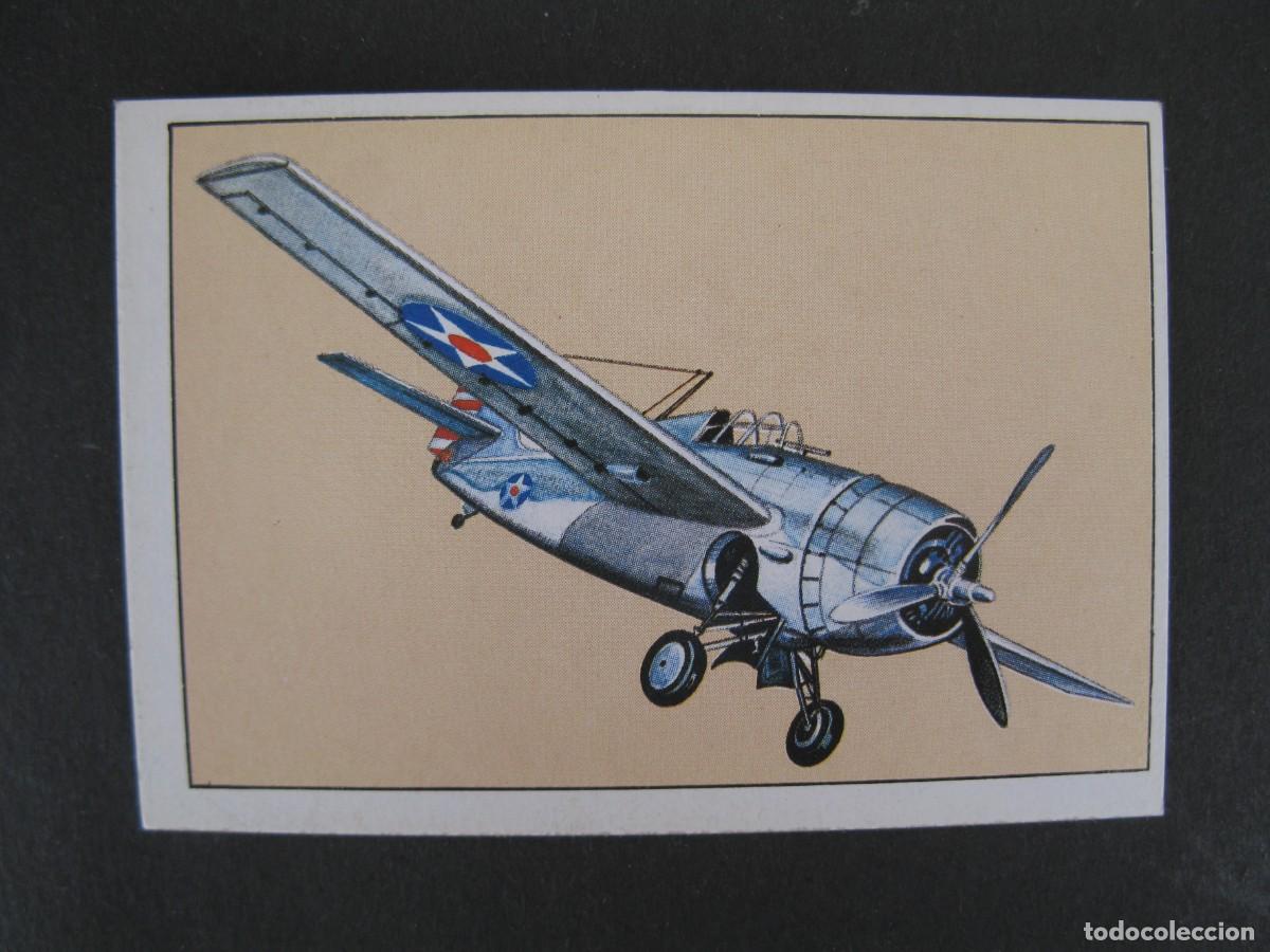 Coleccionismo Cromos antiguos: GRAN HISTORIA DE LA AVIACI&Oacute;N - CROMO N&ordm; 69 - GRUMMAN F4F WILDCAT - SARPE - NUNCA PEGADO.