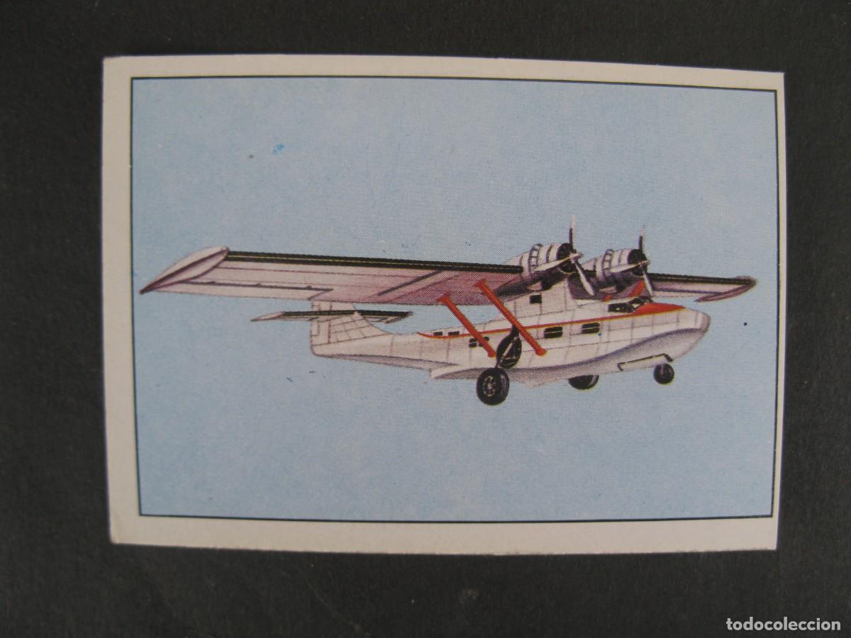 Coleccionismo Cromos antiguos: GRAN HISTORIA DE LA AVIACI&Oacute;N - CROMO N&ordm; 60 - CONSOLIDATED PBY-5 CATALINA - SARPE - NUNCA PEGADO.