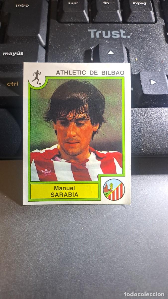 Coleccionismo Cromos antiguos: CROMO SARABIA 21 ATHLETIC CLUB DE BILBAO FUTBOL BASKET 85 1984 1985 84 CROMO CROM PANINI DESPEGADO