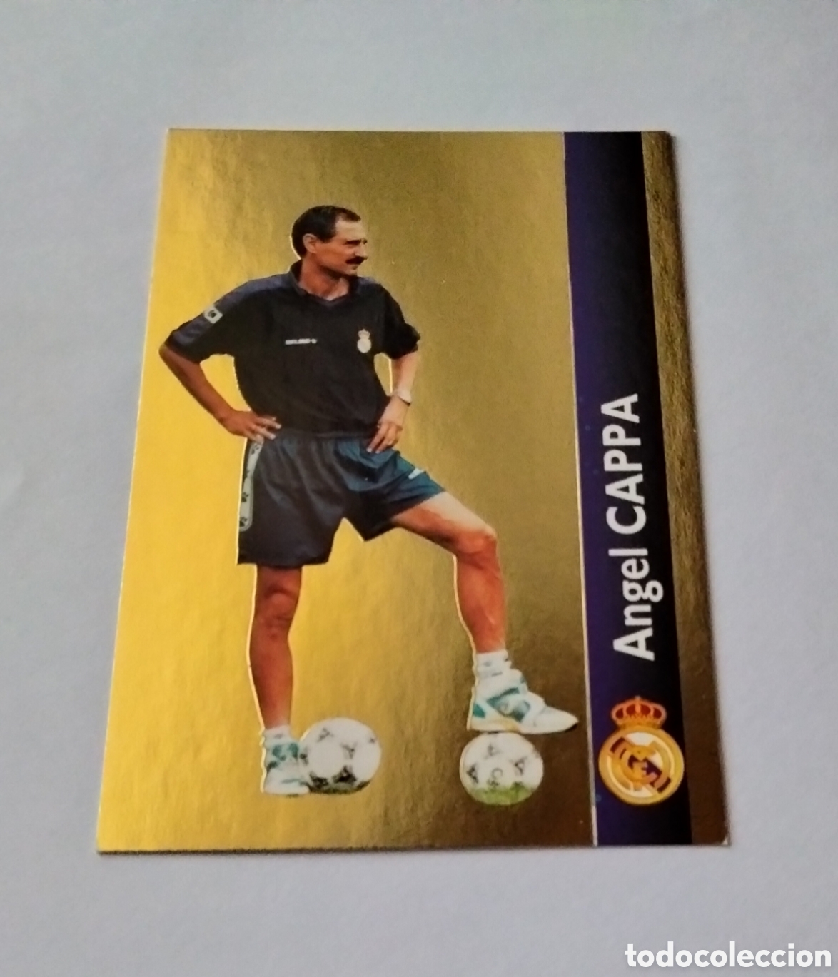 Coleccionismo Cromos antiguos: CAPPA # 126 REAL MADRID ORO FICHA 1902/1996 MAGIC BOX