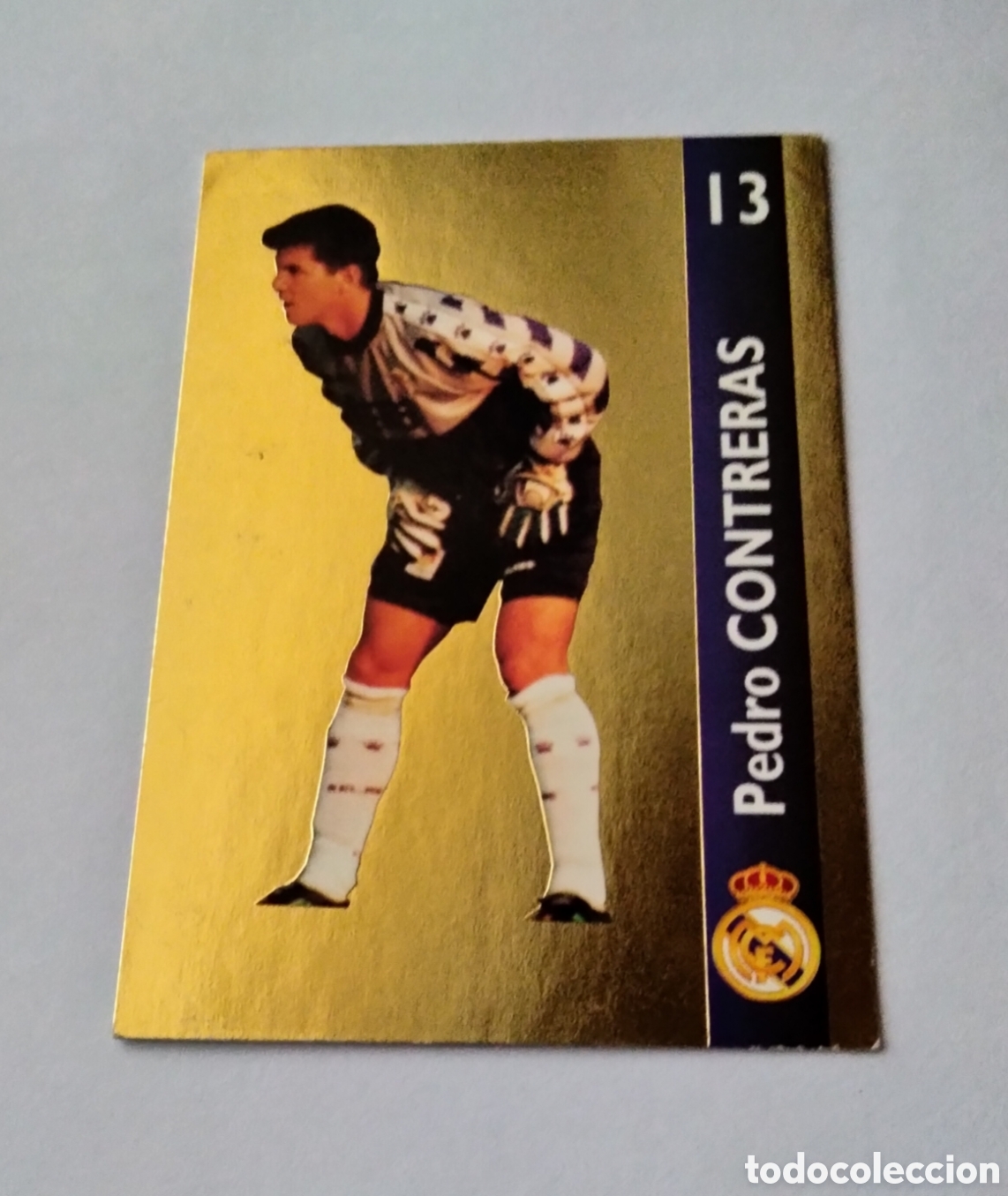 Coleccionismo Cromos antiguos: CONTRERAS # 151 REAL MADRID ORO FICHA 1902/1996 MAGIC BOX