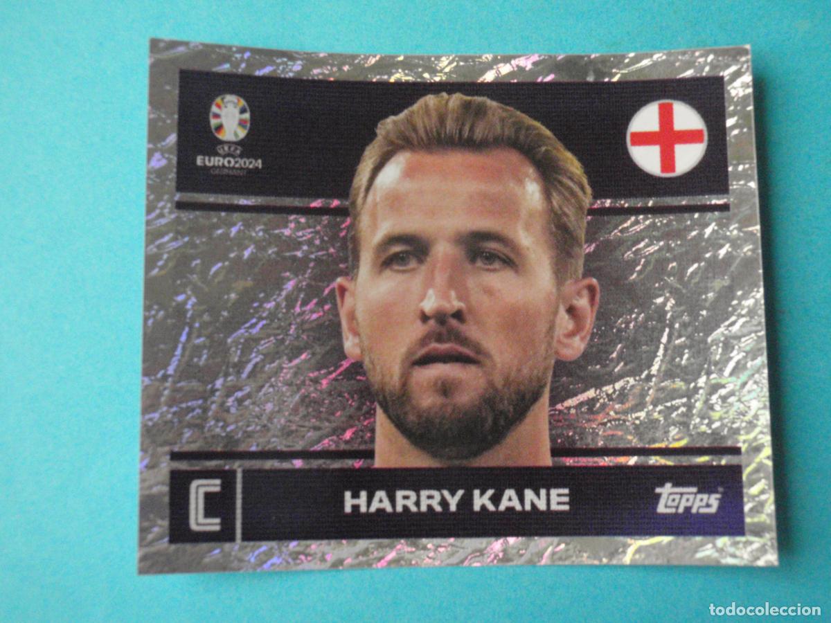 Coleccionismo Cromos antiguos: ENG 2 HARRY KANE Inglaterra CAPTAIN. UEFA EURO 2024 TOPPS. Sticker NUNCA PEGADO. Eurocopa 24