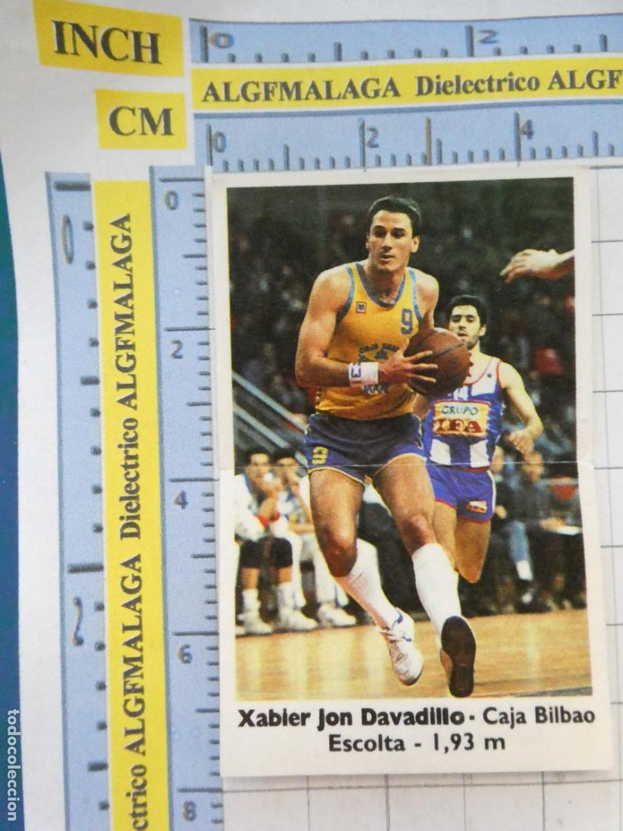 Coleccionismo Cromos antiguos: CROMO CROMITO CHUCHER&Iacute;AS PASTELITOS. BOLLYCAO. BASKET 88 89 40 XABIER JON DAVADILLO CAJA BILBAO 457