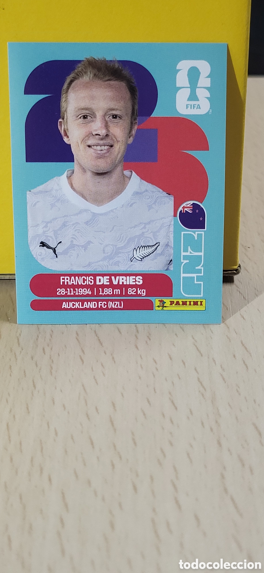 Colecionismo Cromos antigos: VRIES NUEVA ZELANDA NZL N&ordm; 8 FIFA WORLD CUP 2026 PANINI MUNDIAL FIFA WORLD CUP