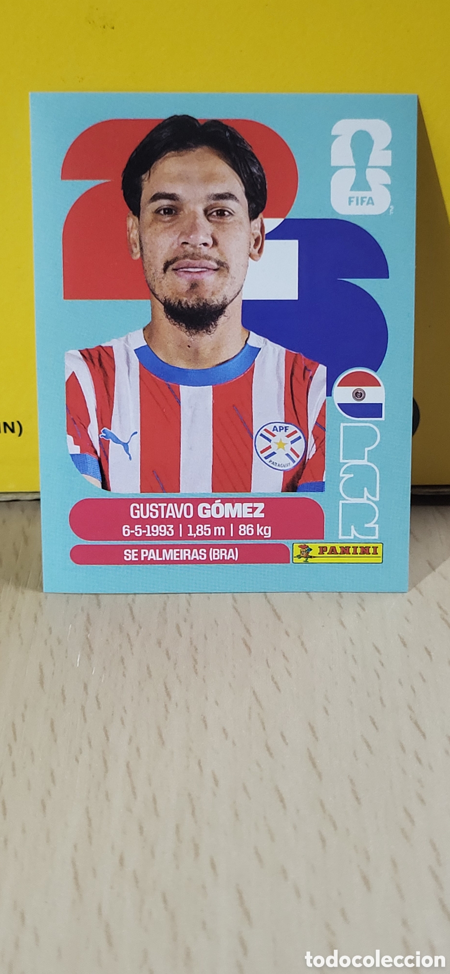 Coleccionismo Cromos antiguos: GUSTAVO GOMEZ PARAGUAY PAR N&ordm; 4 FIFA WORLD CUP 2026 PANINI MUNDIAL FIFA WORLD CUP