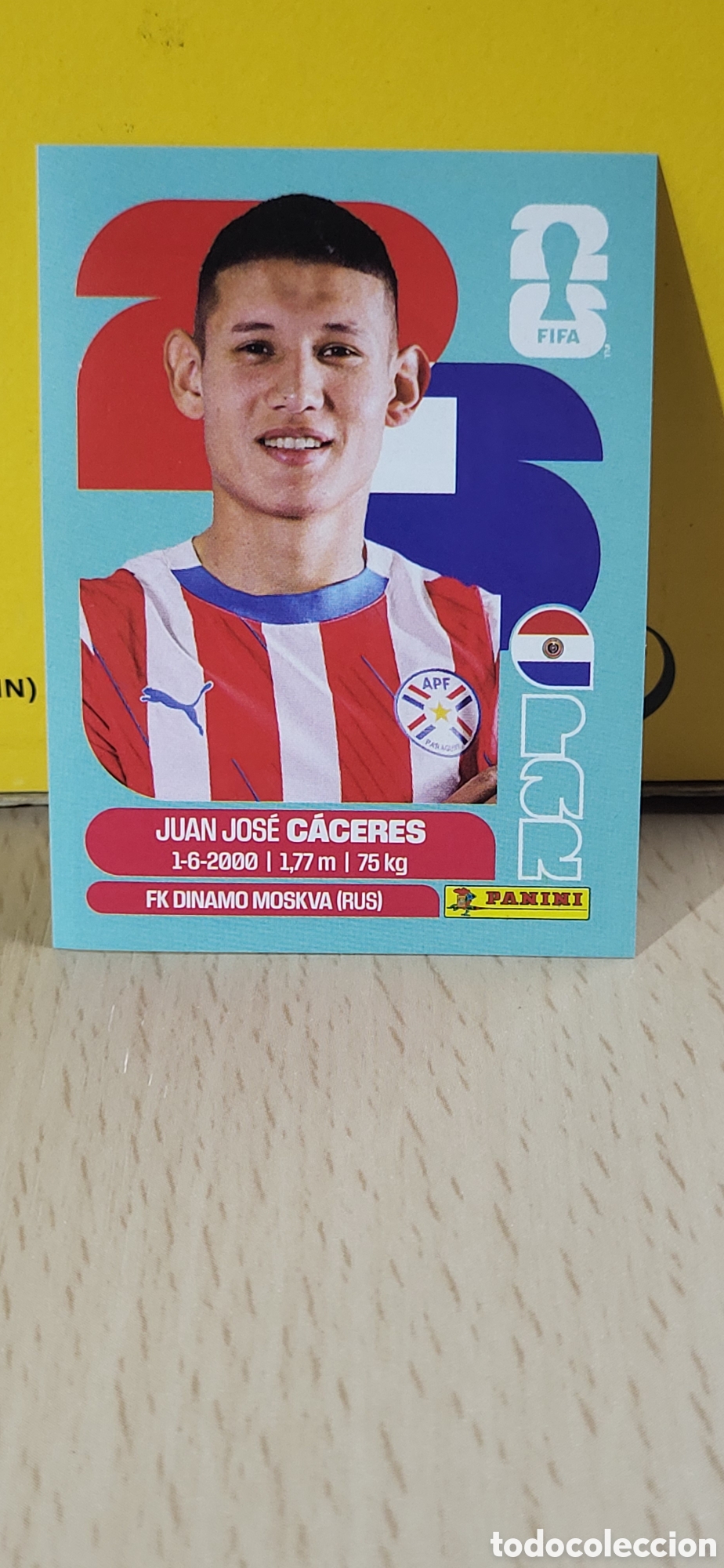 Coleccionismo Cromos antiguos: CACERES PARAGUAY PAR N&ordm; 6 FIFA WORLD CUP 2026 PANINI MUNDIAL FIFA WORLD CUP