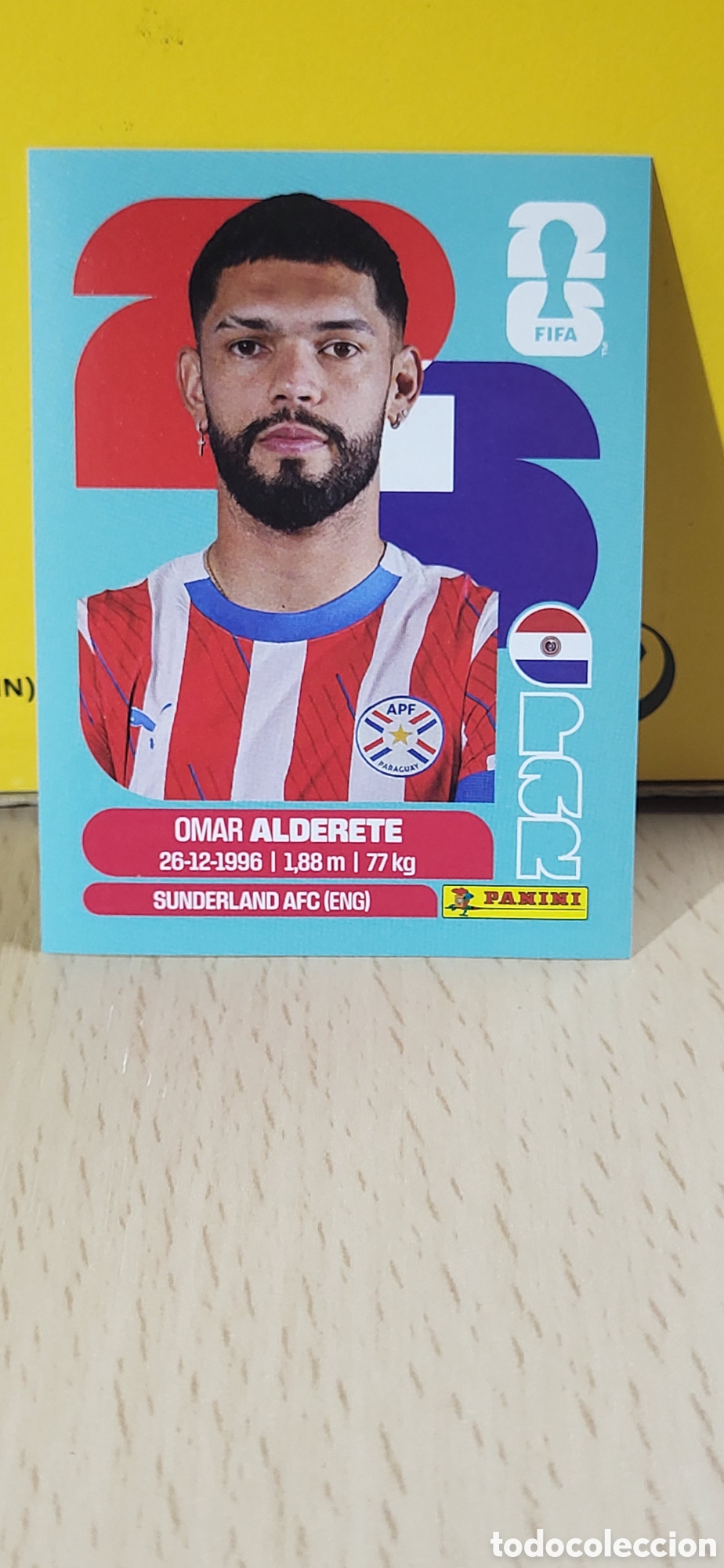Coleccionismo Cromos antiguos: ALDERETE PARAGUAY PAR N&ordm; 7 FIFA WORLD CUP 2026 PANINI MUNDIAL FIFA WORLD CUP