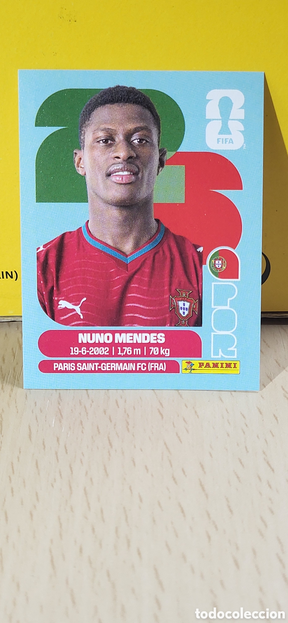 Colecionismo Cromos antigos: NUNO MENDES PORTUGAL POR N&ordm; 7 FIFA WORLD CUP 2026 PANINI MUNDIAL FIFA WORLD CUP