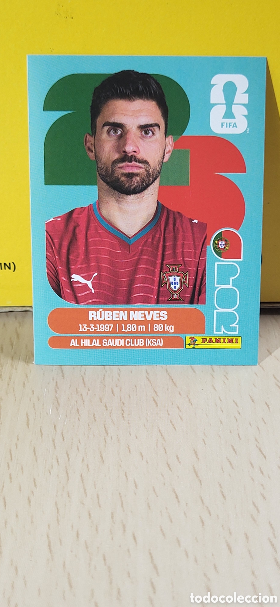 Collectionnisme Cartes &agrave; collectionner anciennes: RUBEN NEVES PORTUGAL POR N&ordm; 11 FIFA WORLD CUP 2026 PANINI MUNDIAL FIFA WORLD CUP