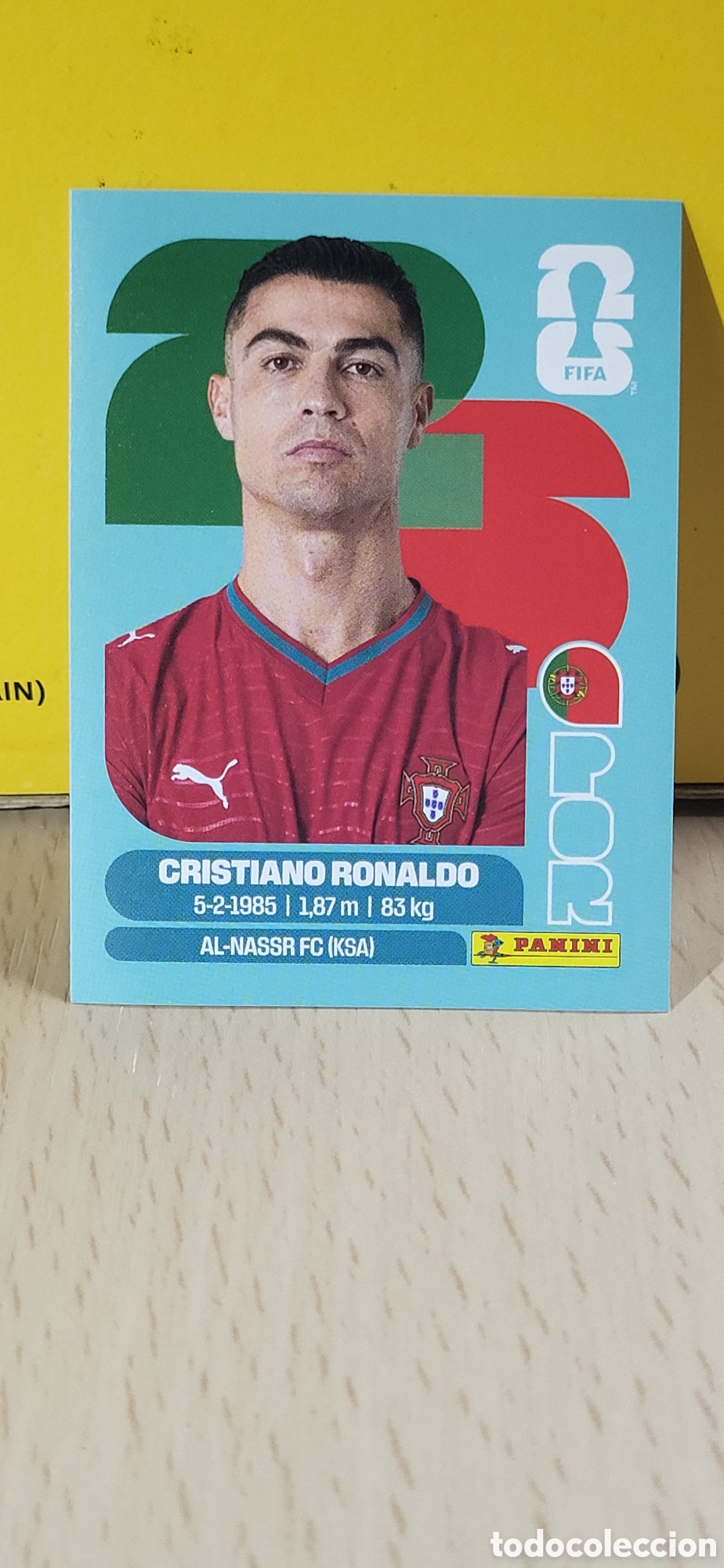 Collectionnisme Cartes &agrave; collectionner anciennes: CRISTIANO RONALDO PORTUGAL POR N&ordm; 15 FIFA WORLD CUP 2026 PANINI MUNDIAL FIFA WORLD CUP