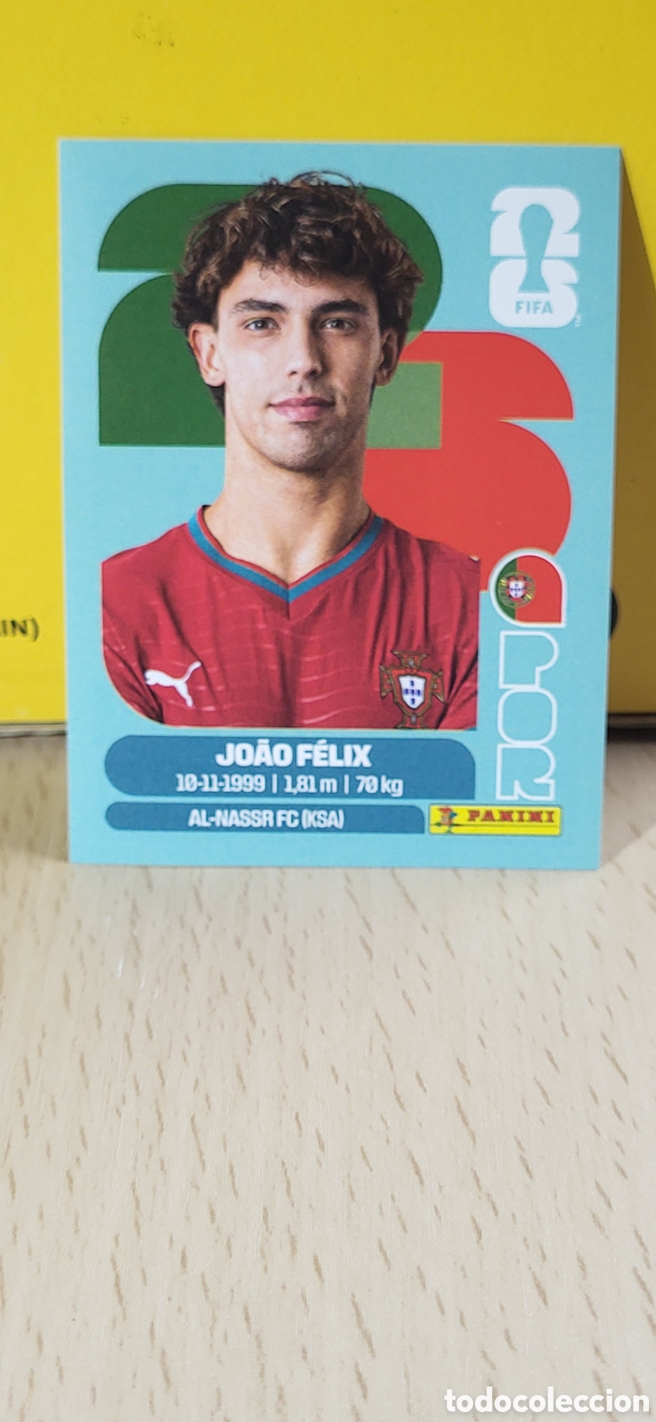 Collectionnisme Cartes &agrave; collectionner anciennes: JOAO FELIX PORTUGAL POR N&ordm; 17 FIFA WORLD CUP 2026 PANINI MUNDIAL FIFA WORLD CUP