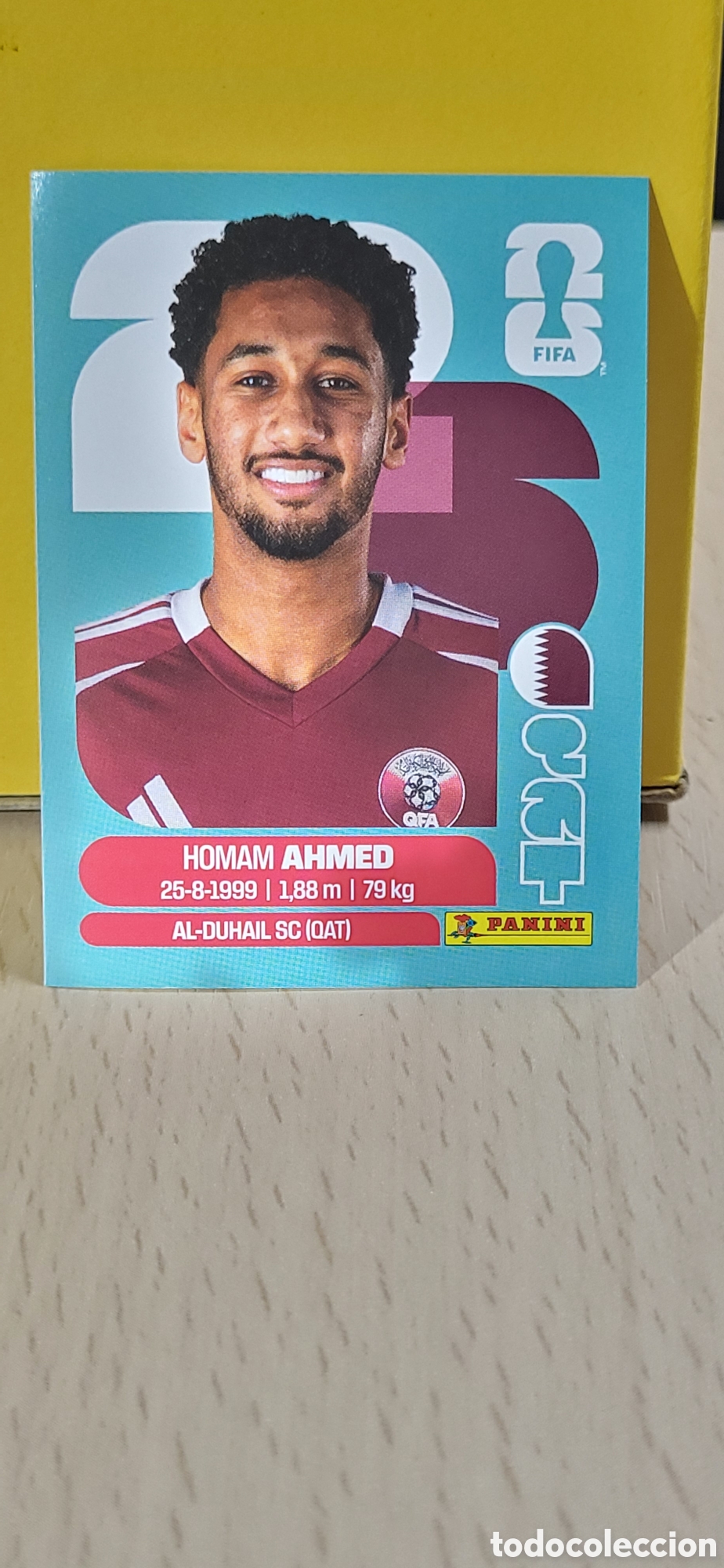 Collectionnisme Cartes &agrave; collectionner anciennes: AHMED QATAR QFA QAT N&ordm; 5 FIFA WORLD CUP 2026 PANINI MUNDIAL FIFA WORLD CUP