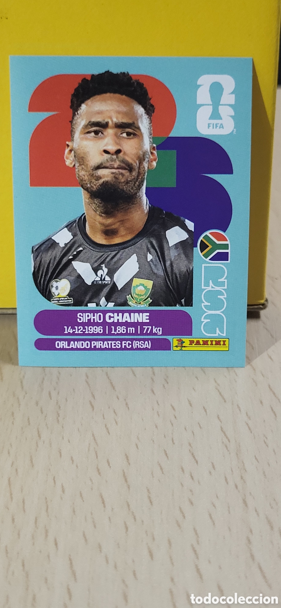 Coleccionismo cromos antiguos: CHAINE SUDAFRICA RSA N&ordm; 3 FIFA WORLD CUP 2026 PANINI MUNDIAL FIFA WORLD CUP