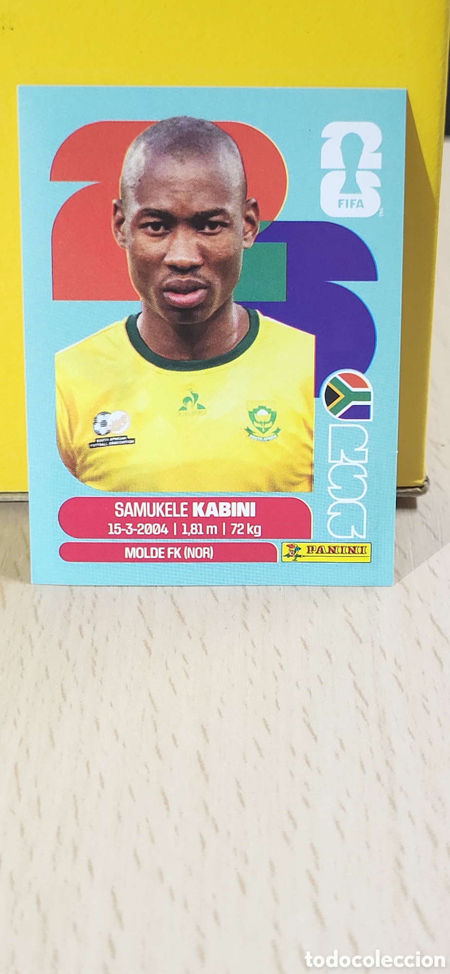 Coleccionismo cromos antiguos: KABINI SUDAFRICA RSA N&ordm; 5 FIFA WORLD CUP 2026 PANINI MUNDIAL FIFA WORLD CUP