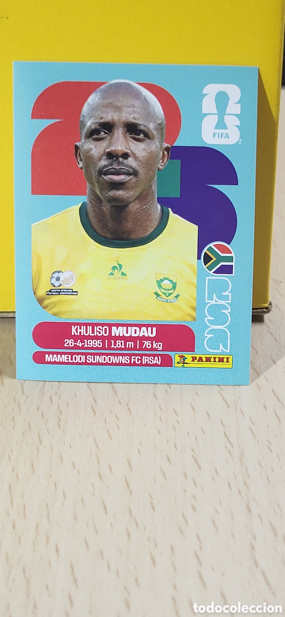 Coleccionismo cromos antiguos: MUDAU SUDAFRICA RSA N&ordm; 9 FIFA WORLD CUP 2026 PANINI MUNDIAL FIFA WORLD CUP