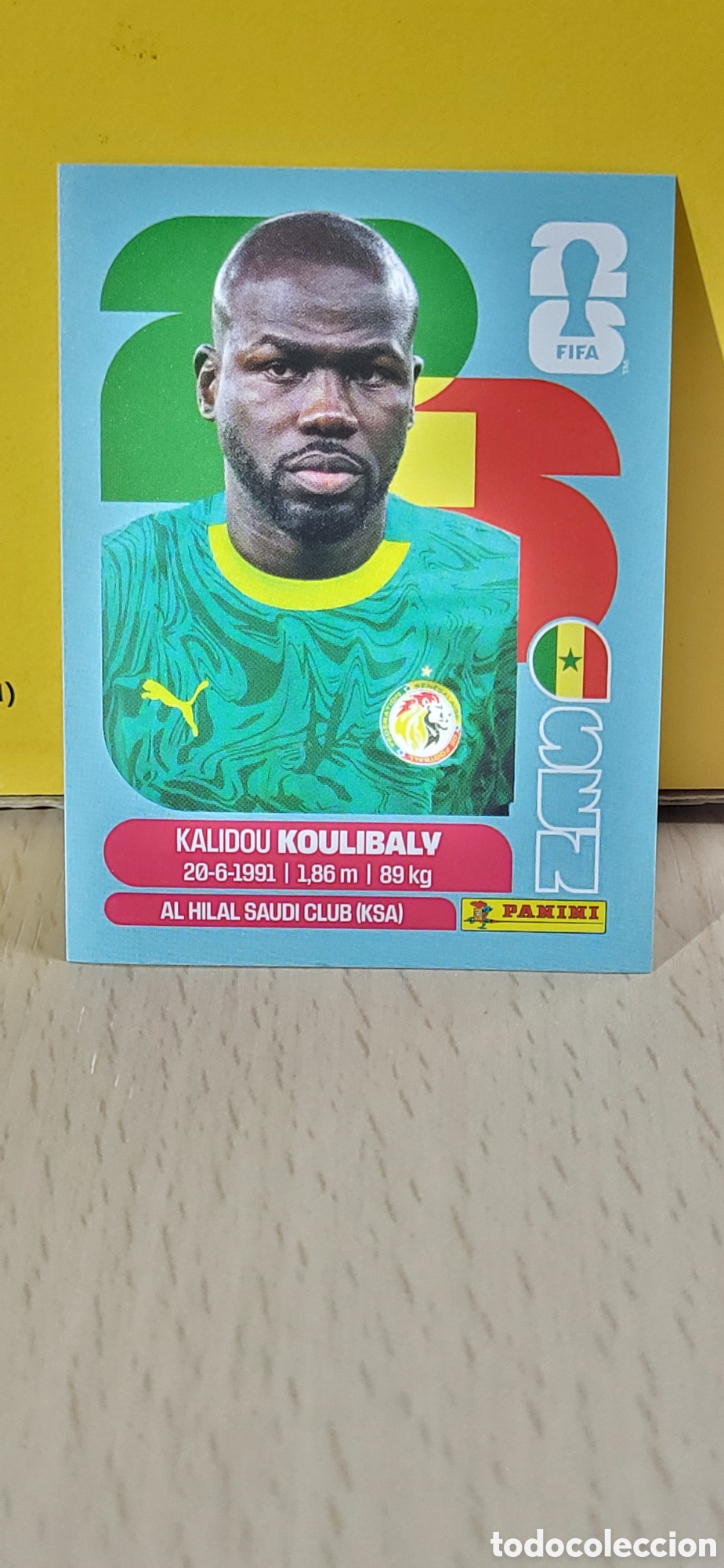 Collectionnisme Cartes &agrave; collectionner anciennes: KOULIBALY SENEGAL SEN N&ordm; 8 FIFA WORLD CUP 2026 PANINI MUNDIAL FIFA WORLD CUP