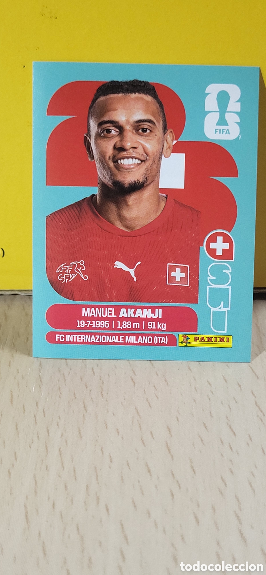 Sammeln alte Sammelbilder: AKANJI SUIZA SUI N&ordm; 4 FIFA WORLD CUP 2026 PANINI MUNDIAL FIFA WORLD CUP