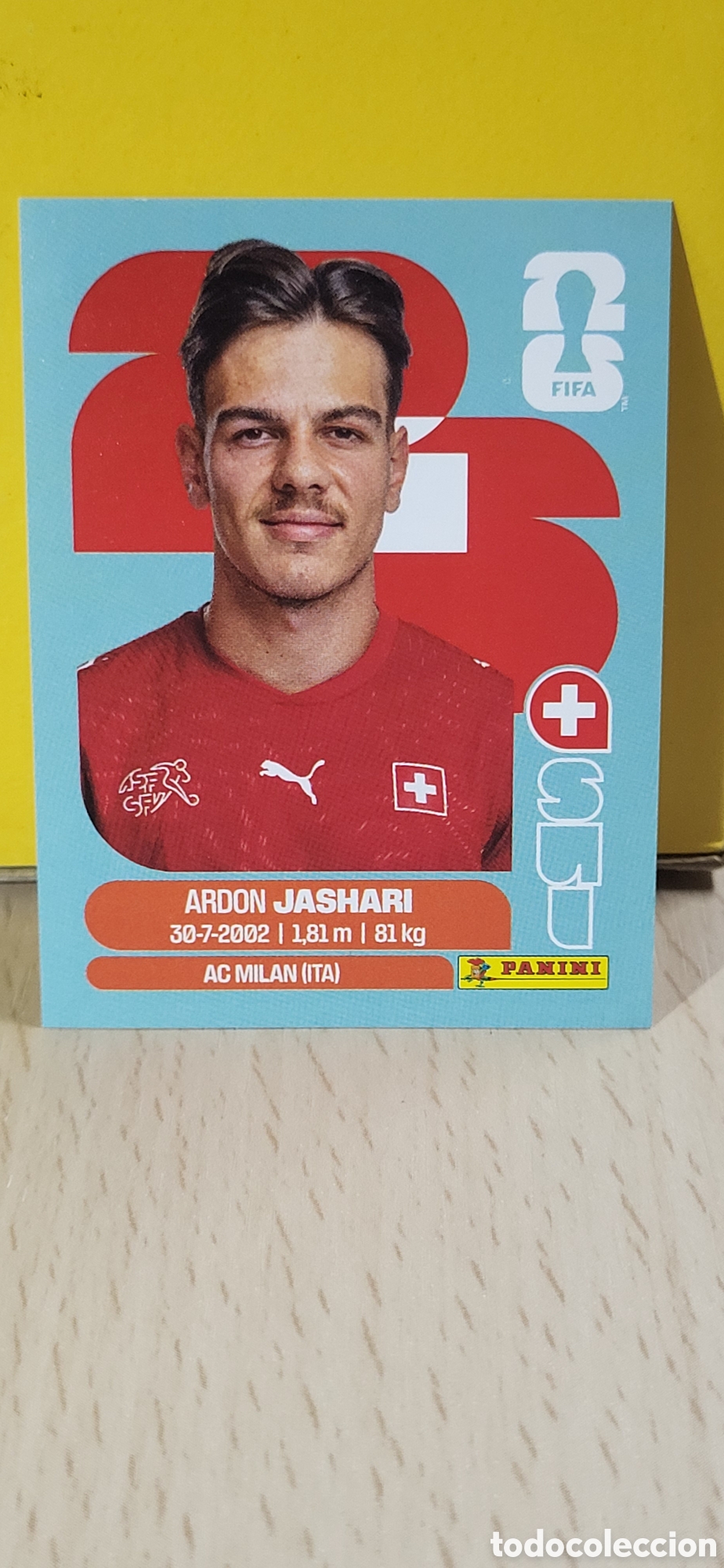Collectionnisme Cartes &agrave; collectionner anciennes: JASHARI SUIZA SUI N&ordm; 14 FIFA WORLD CUP 2026 PANINI MUNDIAL FIFA WORLD CUP