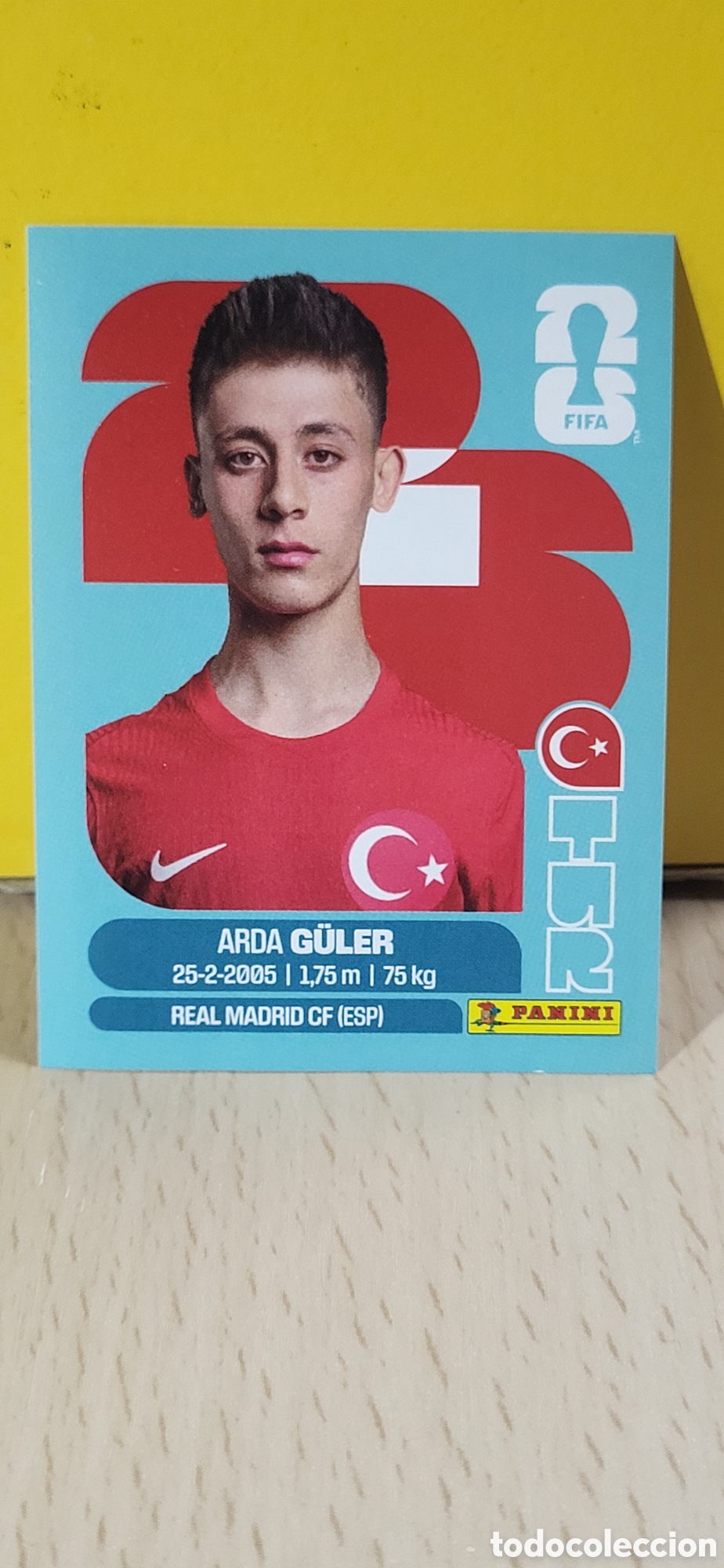 Coleccionismo cromos antiguos: ARDA GULER TURQUIA TUR N&ordm; 14 FIFA WORLD CUP 2026 PANINI MUNDIAL FIFA WORLD CUP