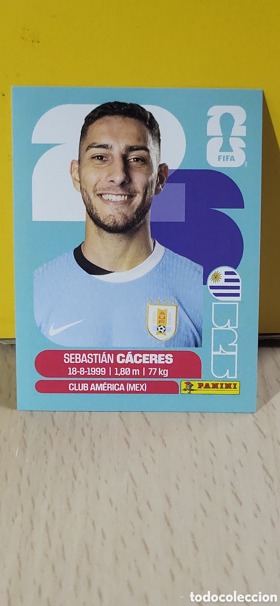 Coleccionismo cromos antiguos: CACERES URUGUAY URU N&ordm; 6 FIFA WORLD CUP 2026 PANINI MUNDIAL FIFA WORLD CUP