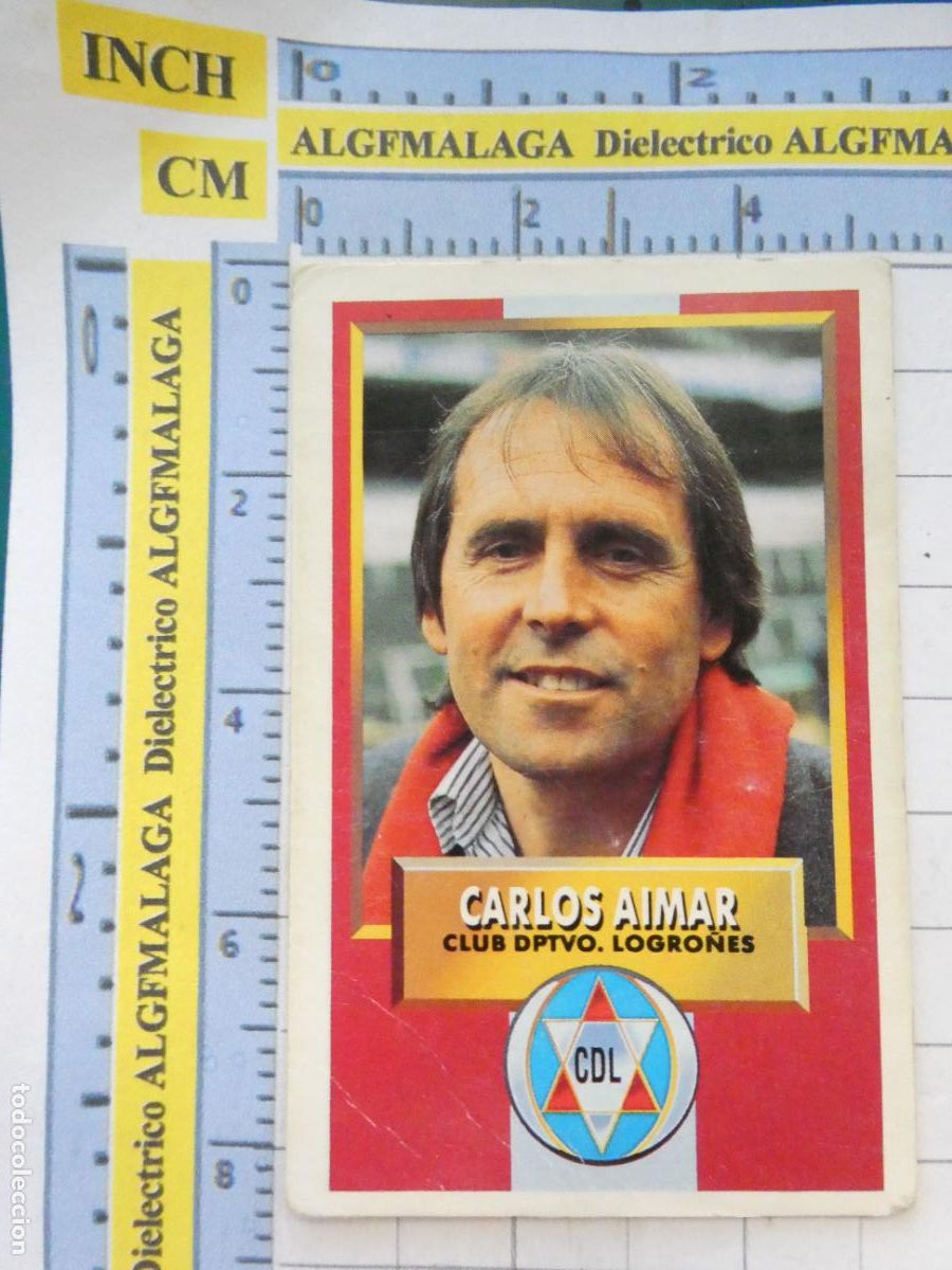 Coleccionismo Cromos antiguos: CROMO DE F&Uacute;TBOL. LIGA 93 94 1993 1994 ESTE. CLUB DEPORTIVO LOGRO&Ntilde;&Eacute;S CARLOS AIMAR. 465