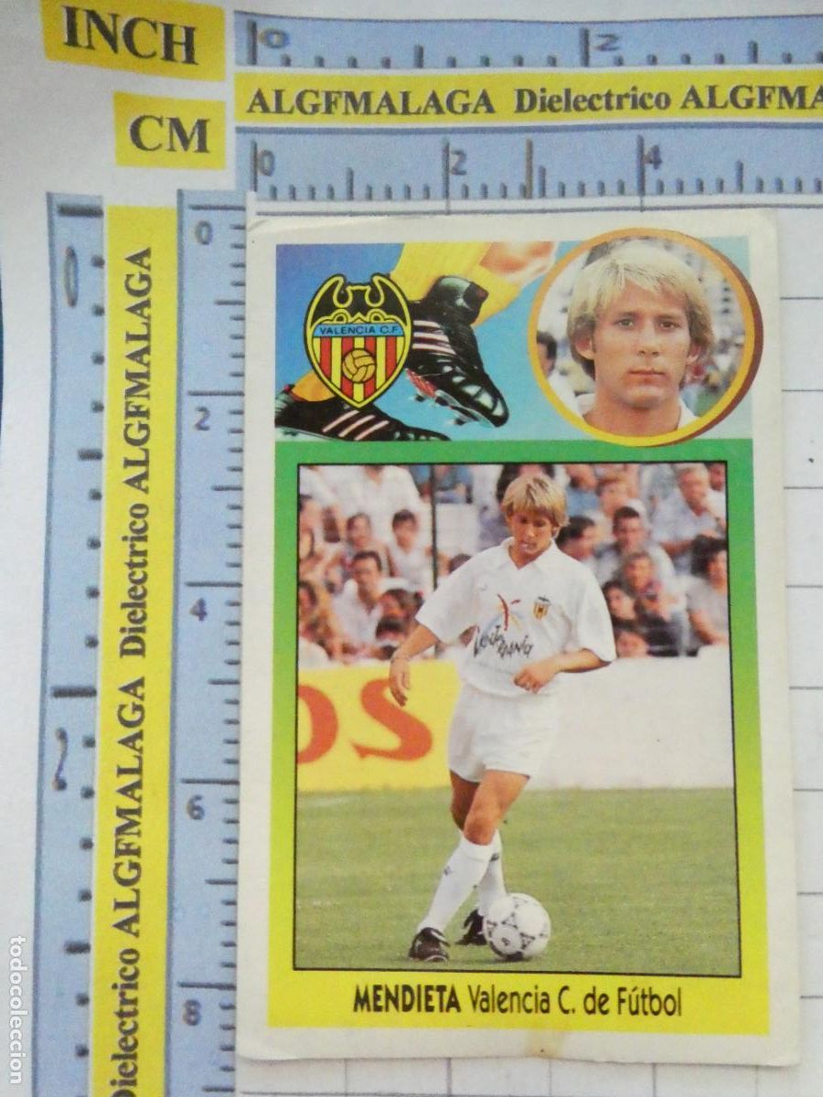Coleccionismo Cromos antiguos: CROMO DE F&Uacute;TBOL. LIGA 93 94 1993 1994 ESTE. VALENCIA CF MENDIETA. 467