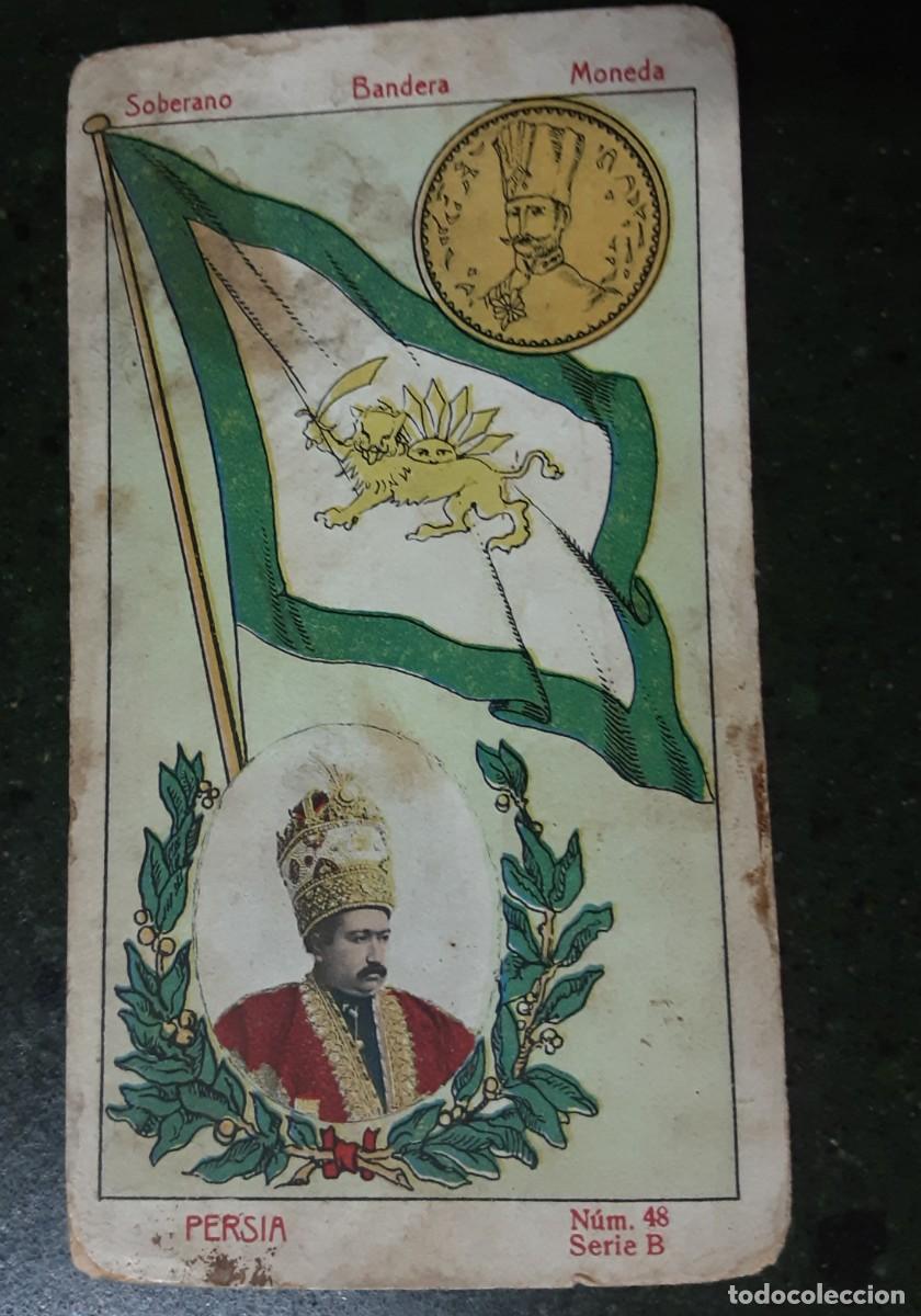 Coleccionismo Cromos antiguos: Un cromo de soberanos de Persia