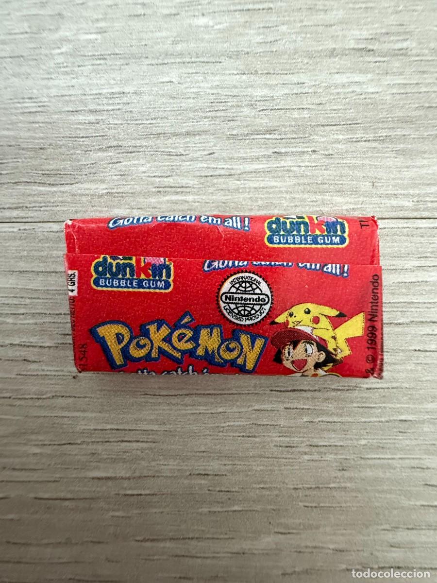 Sammeln alte Sammelbilder: Chicle cerrado sin abrir - Nintendo Pokemon Dunkin Max