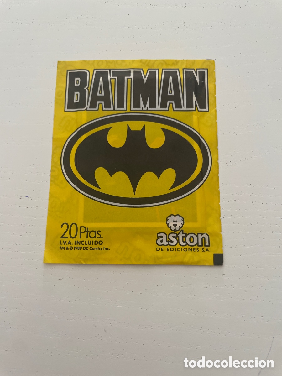 Coleccionismo Cromos antiguos: Sobre de cromos sin abrir BATMAN