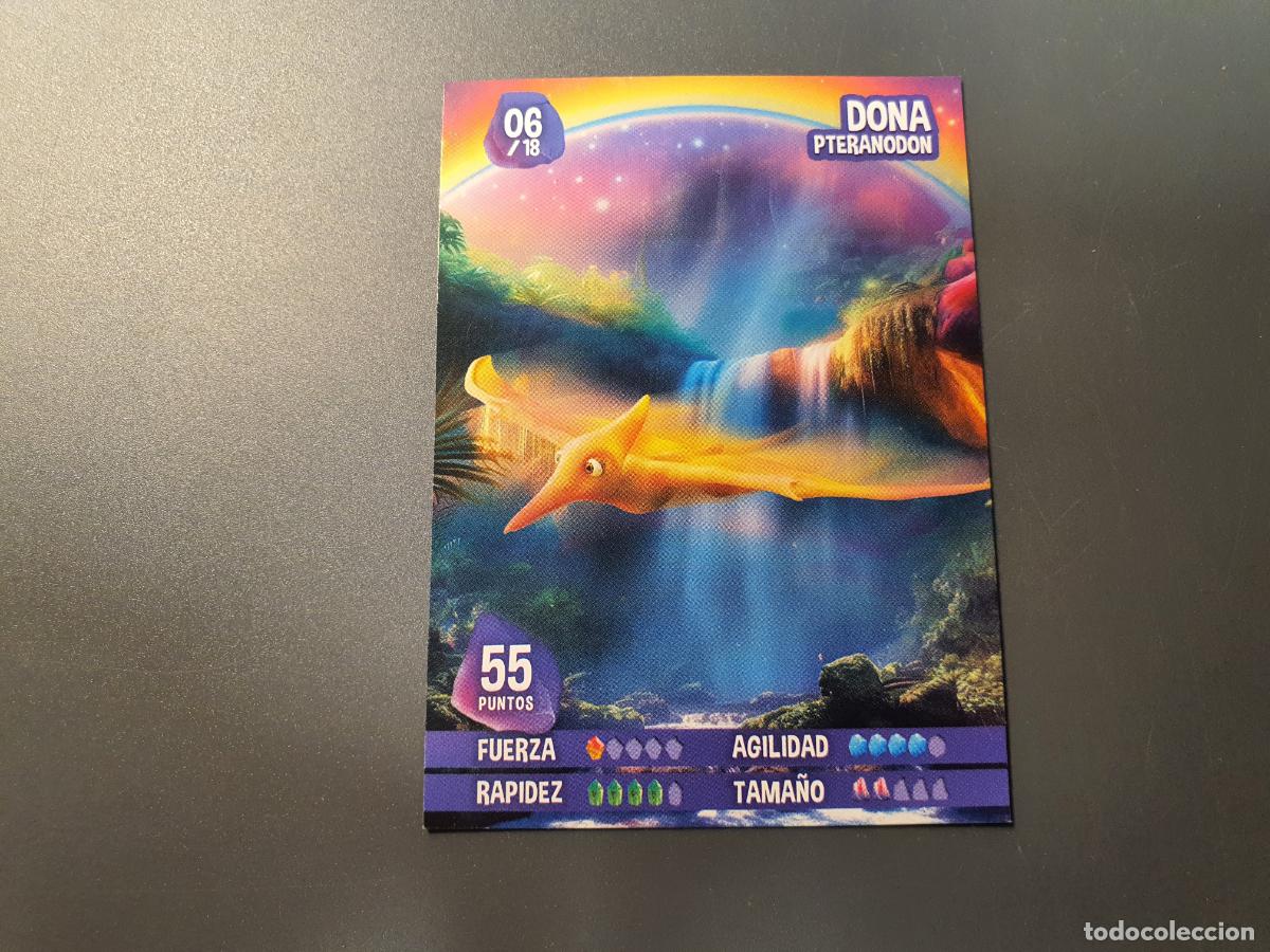 Coleccionismo Cromos antiguos: CARTA CROMO GALLETAS DINOSAURUS 4&ordf; EDICION CARTASAURUS LA ISLA MAGICA - N&ordm; 6