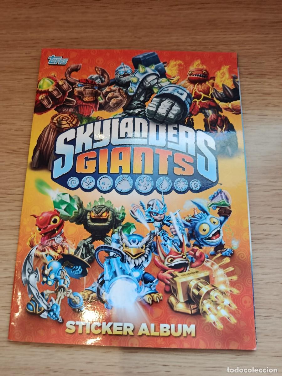 Coleccionismo Cromos antiguos: ALBUM SKYLANDER GIANTS Y 30 CROMOS SUELTOS