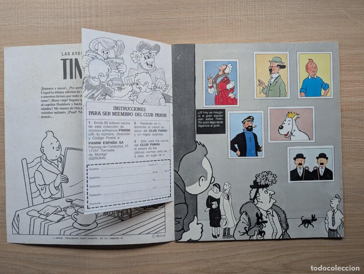 Coleccionismo cromos antiguos: &Aacute;lbum Tintin Panini COMPLETO. - Foto 9