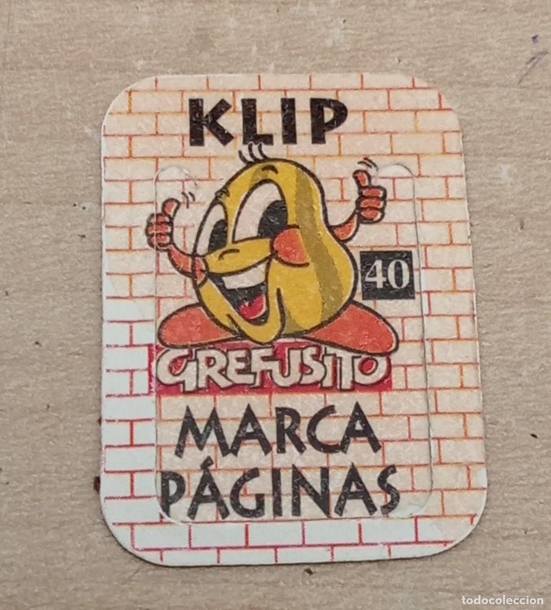 Coleccionismo Cromos antiguos: KLIP MARCA PAGINAS GREFUSITO n&ordm; 40