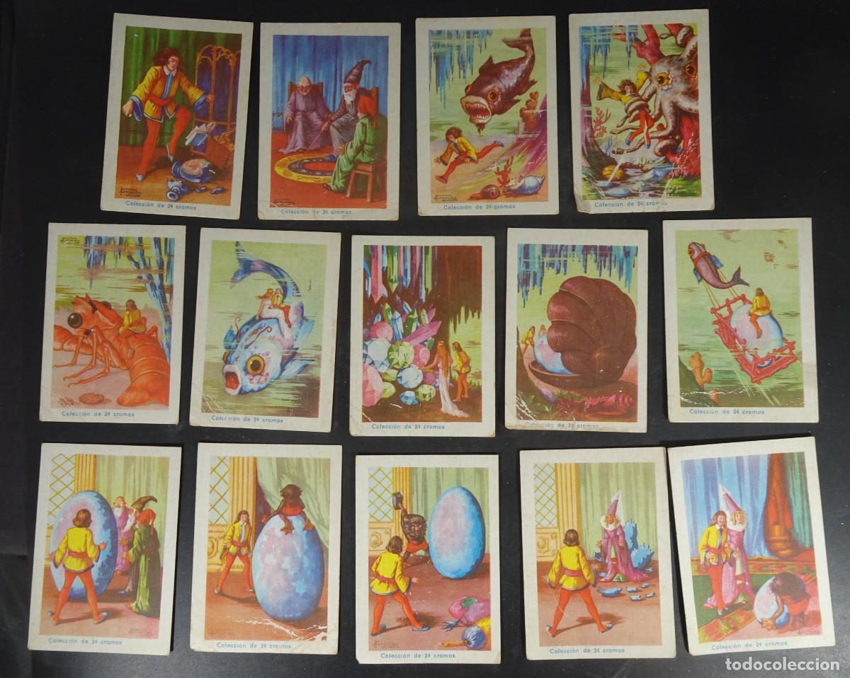 Coleccionismo Cromos antiguos: LA PRINCESA PERLITA 14 CROMOS de 24, CHOCOLATES COMET, FIGUERAS, VER FOTOS