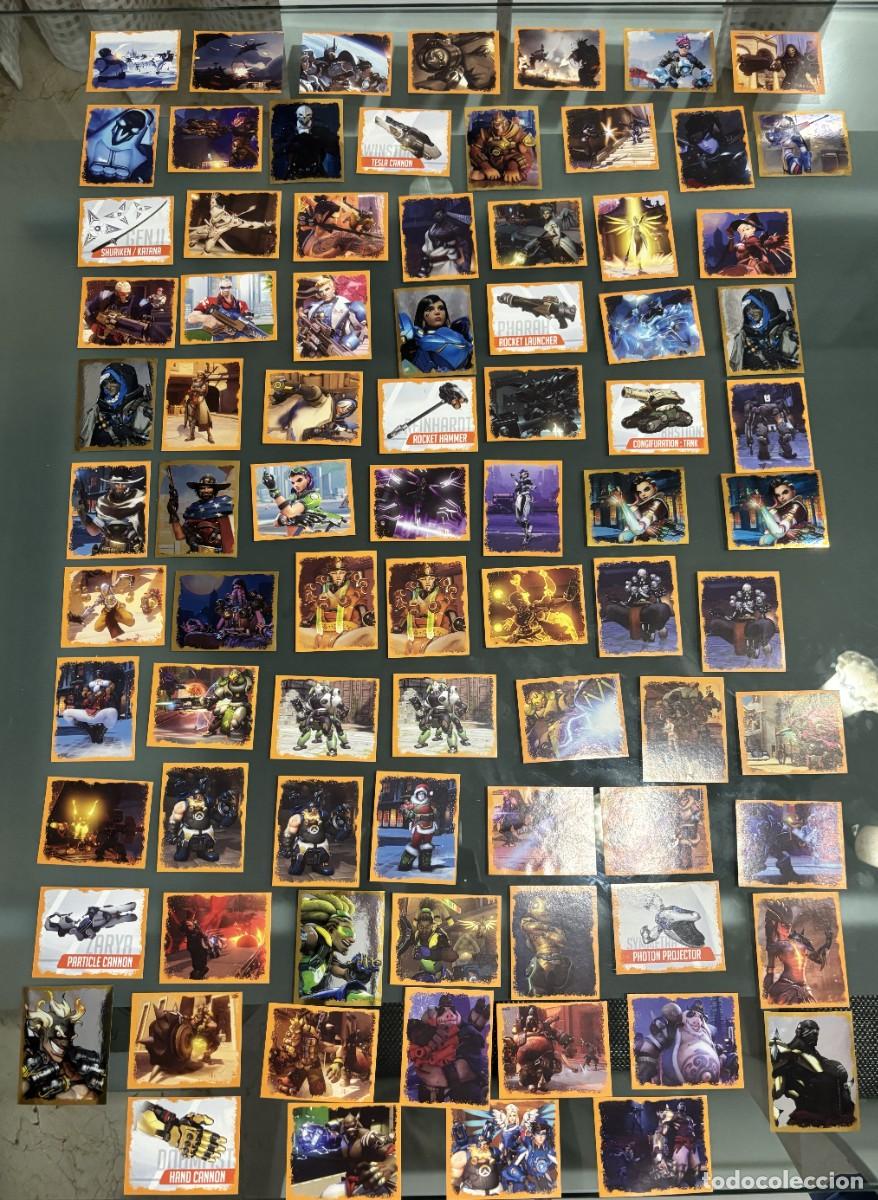 Coleccionismo Cromos antiguos: Pack Lote 82 cromos OVERWATCH del Blizzard
