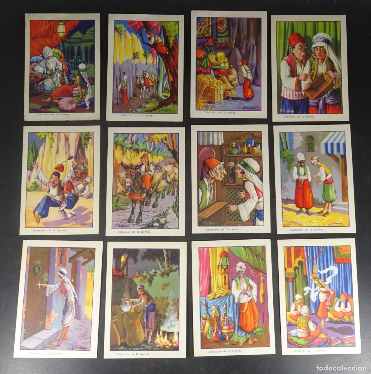 Coleccionismo Cromos antiguos: LAS MIL Y UNA NOCHES COMPLETO 12 CROMOS, VER FOTOS