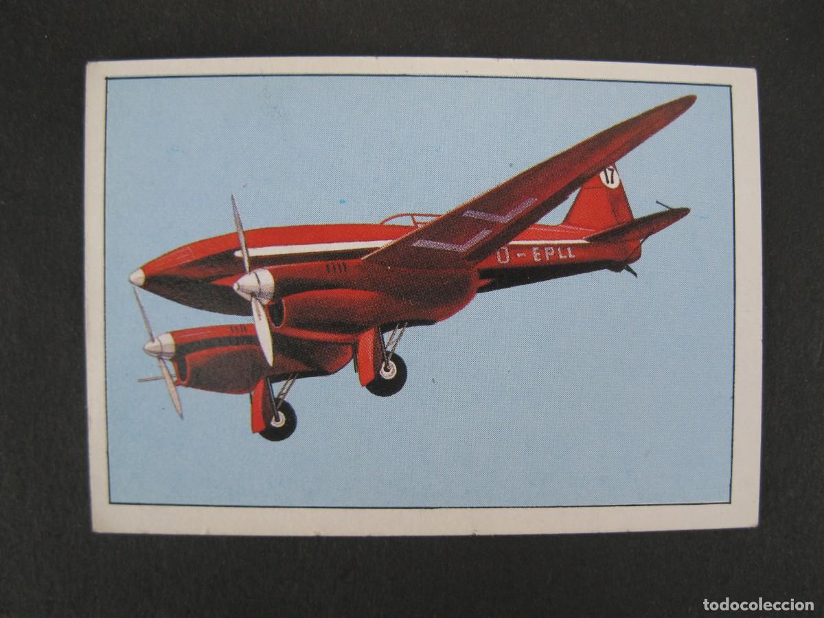 Coleccionismo Cromos antiguos: GRAN HISTORIA DE LA AVIACI&Oacute;N - CROMO N&ordm; 53 - DE HAVILLAND D.H.88 COMET - SARPE - NUNCA PEGADO.