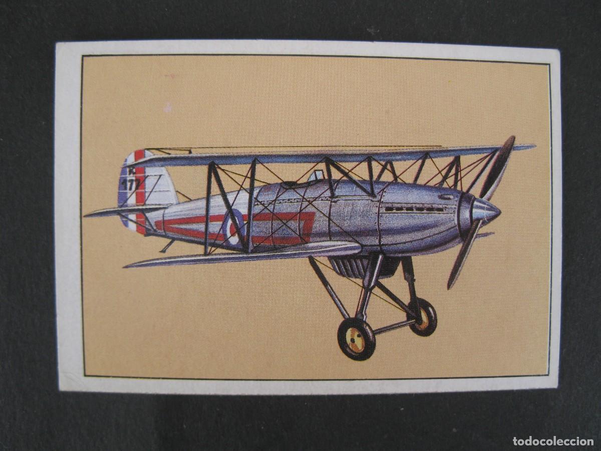 Coleccionismo Cromos antiguos: GRAN HISTORIA DE LA AVIACI&Oacute;N - CROMO N&ordm; 43 - HAWKER FURY I - SARPE - NUNCA PEGADO.