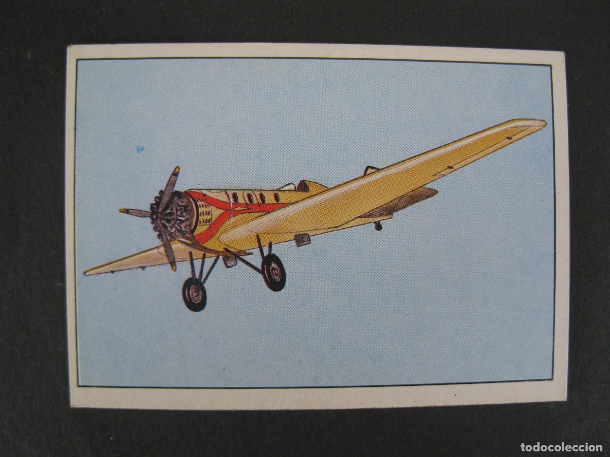 Coleccionismo Cromos antiguos: GRAN HISTORIA DE LA AVIACI&Oacute;N - CROMO N&ordm; 42 - BOEING 221-A MONOMAIL - SARPE - NUNCA PEGADO.