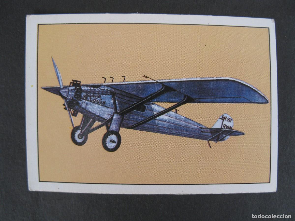 Coleccionismo Cromos antiguos: GRAN HISTORIA DE LA AVIACI&Oacute;N - CROMO N&ordm; 36 - RYAN NYP SPIRIT OF ST. LOUIS - SARPE - NUNCA PEGADO.