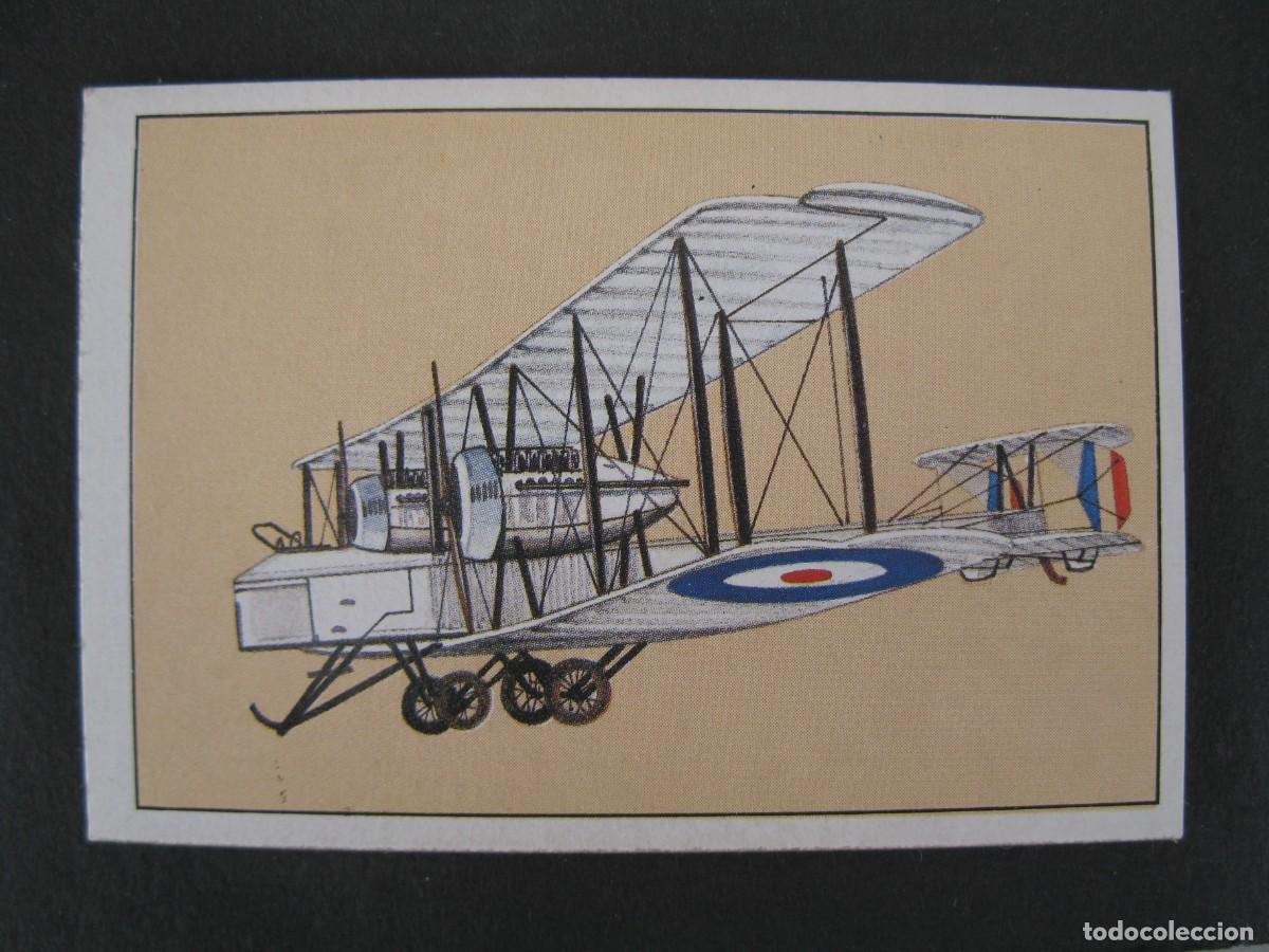 Coleccionismo Cromos antiguos: GRAN HISTORIA DE LA AVIACI&Oacute;N - CROMO N&ordm; 27 - VICKERS VIMY - SARPE - NUNCA PEGADO.