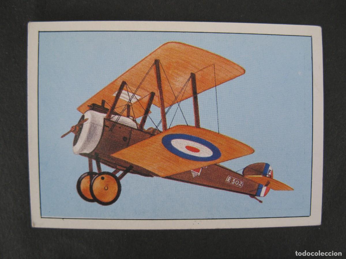 Coleccionismo Cromos antiguos: GRAN HISTORIA DE LA AVIACI&Oacute;N - CROMO N&ordm; 25 - SOPWITH F1 CAMEL - SARPE - NUNCA PEGADO.