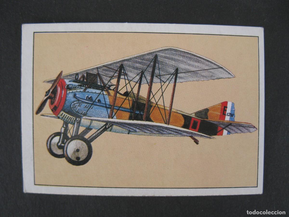 Coleccionismo Cromos antiguos: GRAN HISTORIA DE LA AVIACI&Oacute;N - CROMO N&ordm; 24 - SPAD S.XIII - SARPE - NUNCA PEGADO.