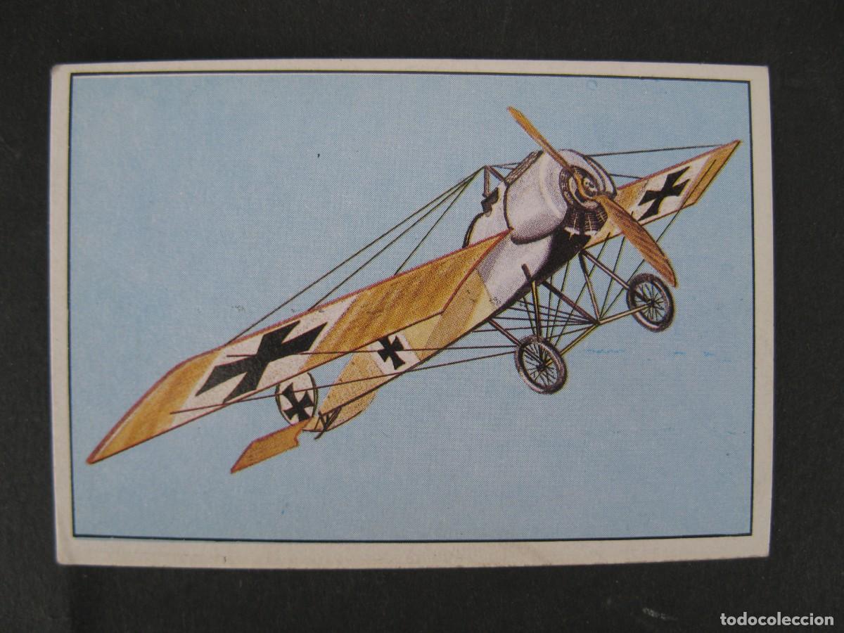 Coleccionismo Cromos antiguos: GRAN HISTORIA DE LA AVIACI&Oacute;N - CROMO N&ordm; 16 - FOKKER E III - SARPE - NUNCA PEGADO.