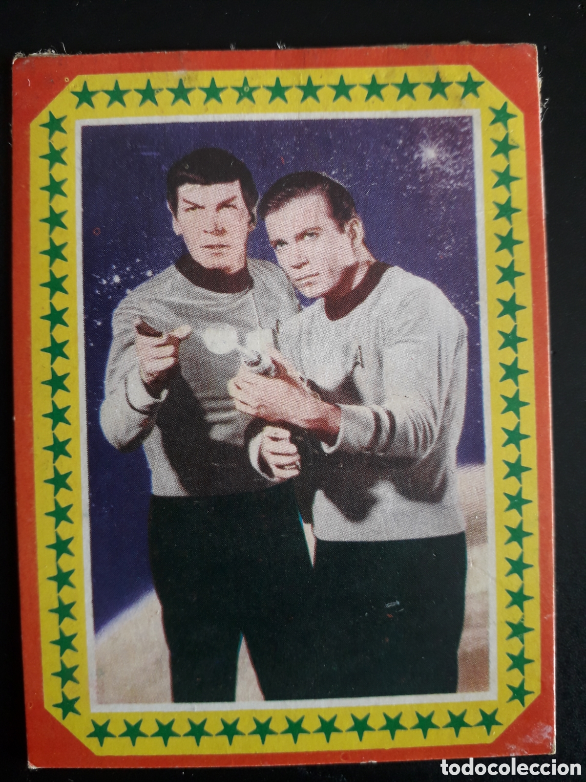 Coleccionismo Cromos antiguos: LEONARD NIMOY, WILLIAM SHATNER STAR TREK, ESTRELLAS, ED ESTE 1974 N&deg; 99 DESPEGADO PEDIDO M&Iacute;NIMO 3&euro;