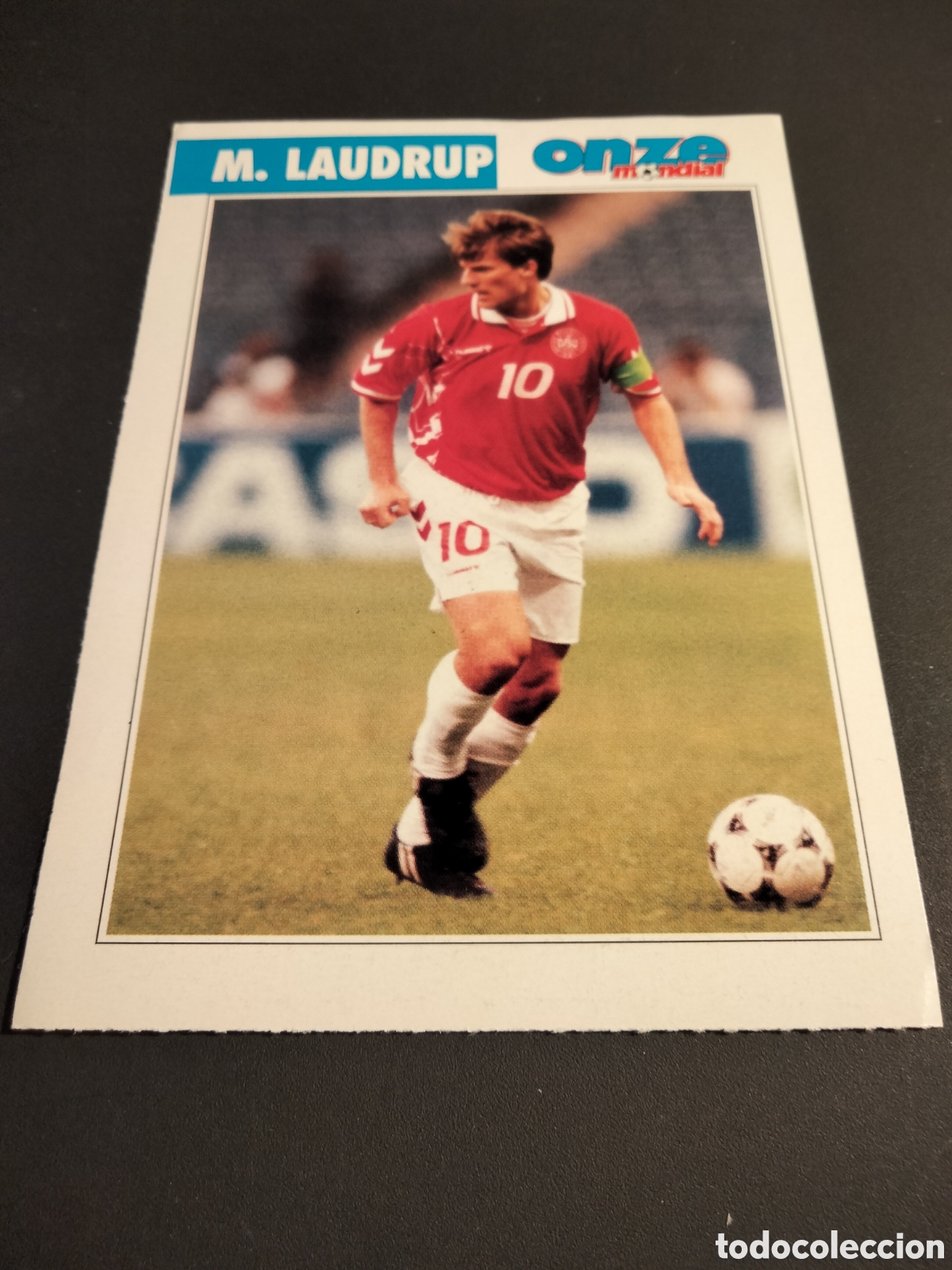 Coleccionismo Cromos antiguos: LAUDRUP DINAMARCA REVISTA ONZE MONDIAL 10CM X 14CM