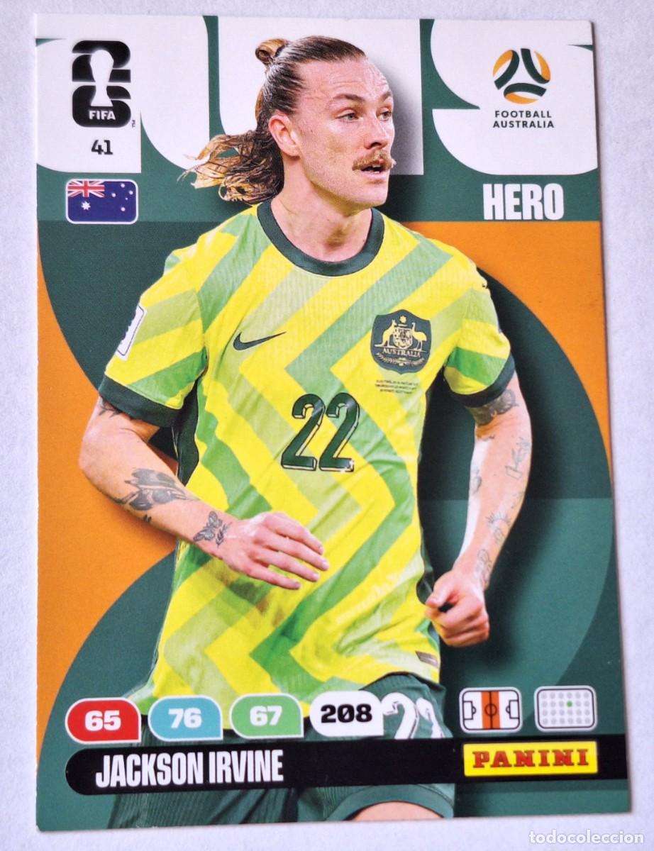 Coleccionismo Cromos antiguos: CROMO 41 - JACKSON IRVINE - AUSTRALIA FIFA WORLD CUP 2026 - ADRENALYN - PANINI - NUEVO